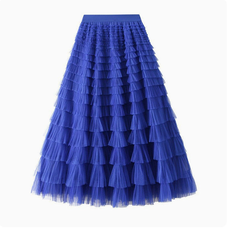 Women's Layered Tulle Maxi Skirts
