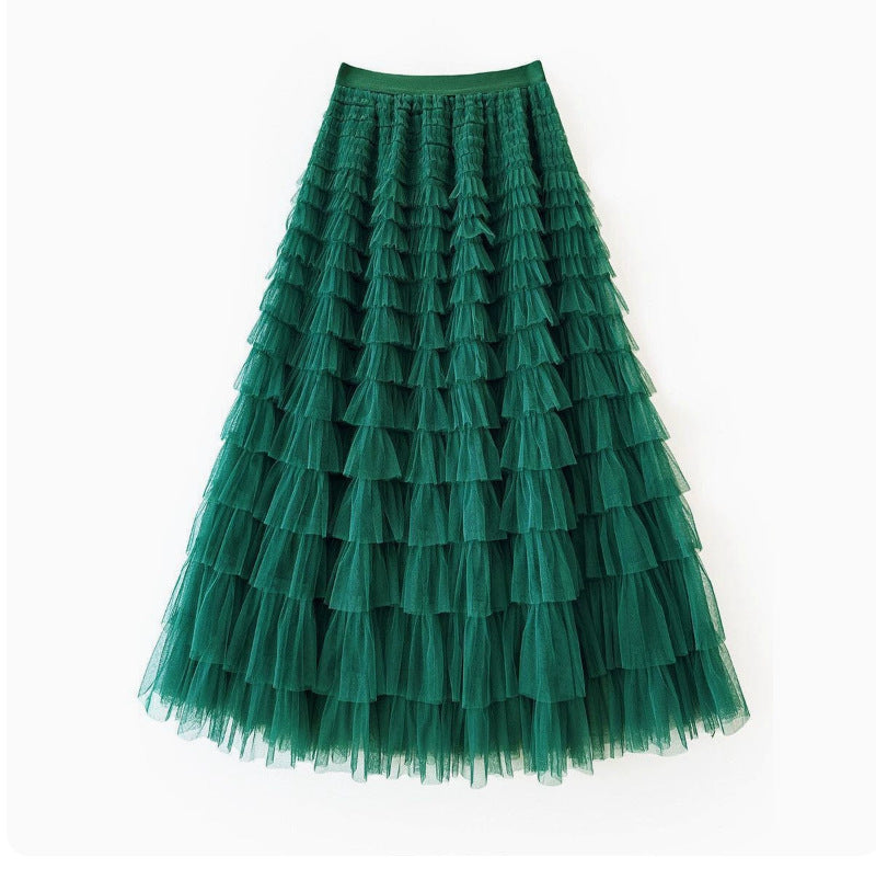 Women's Layered Tulle Maxi Skirts