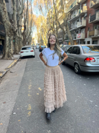Women's Layered Tulle Maxi Skirts
