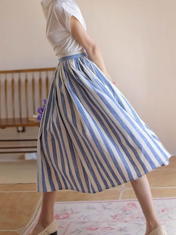 Striped umbrella skirt on sale